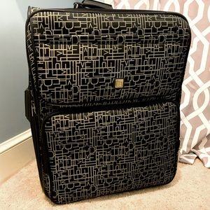 Diane Von Furstenberg designer wheeled luggage suitcase